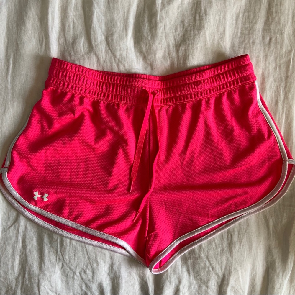 Underarmour hot pink short shorts